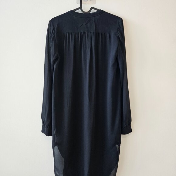 Aritzia Babaton Long Sleeve Silk Shirt Dress XS - Picture 2 of 3